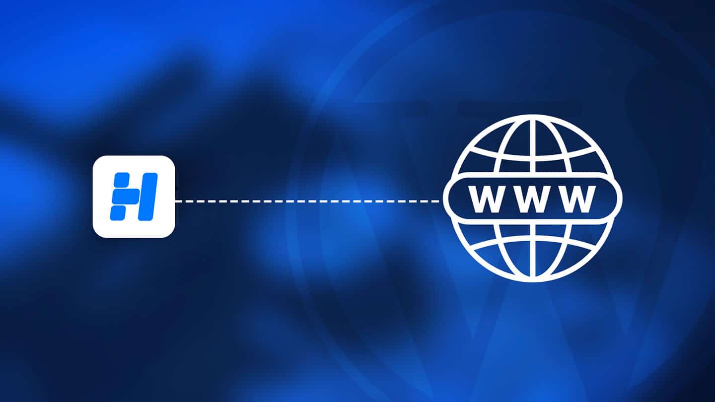 Un visuel montrant une icône de site reliée par une ligne pointillée à un globe « WWW », représentant les liens externes pointant vers d’autres sites ou ressources sur Internet.