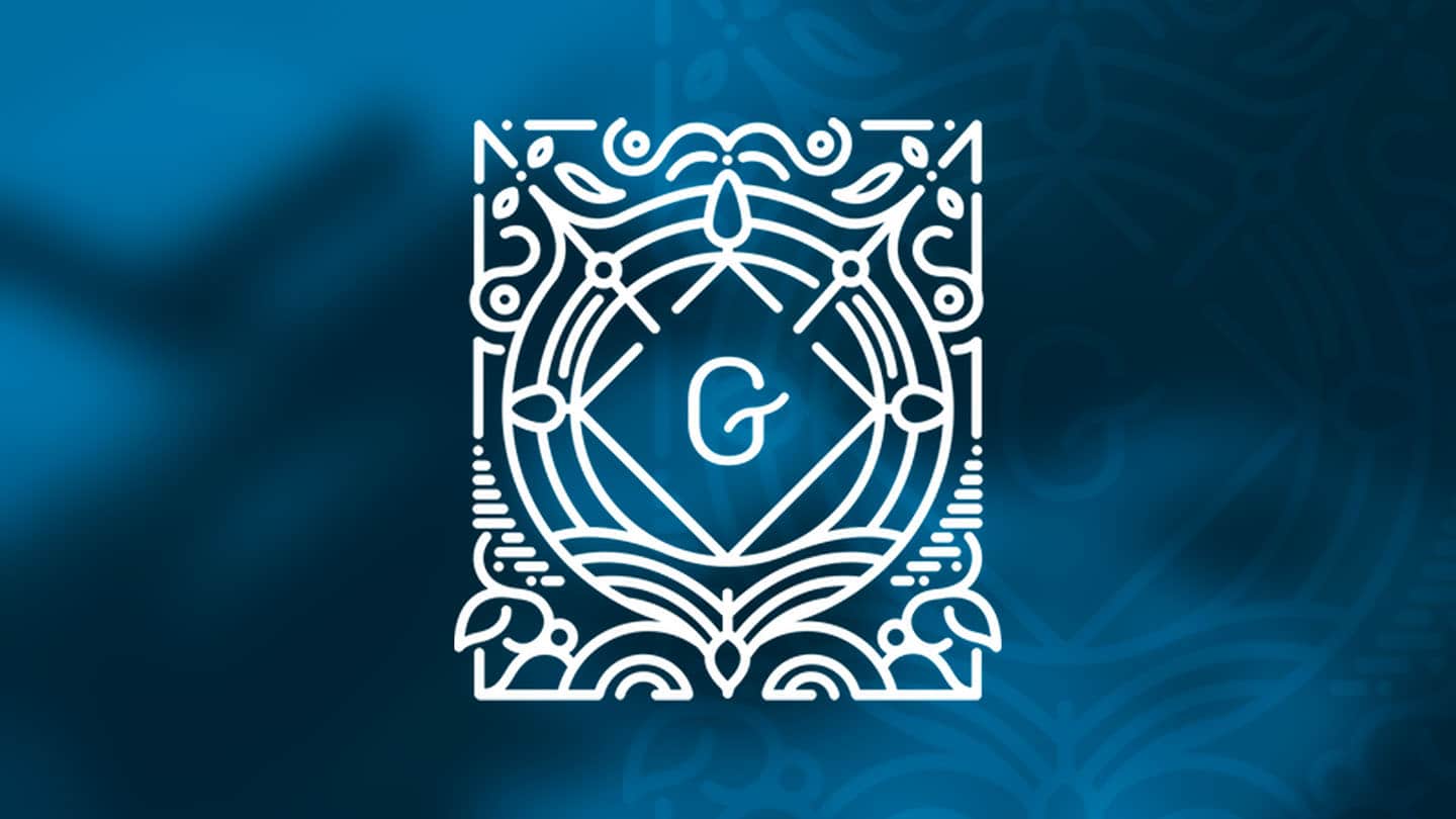 Logo Gutenberg : symbole ornemental encadrant une lettre « G », représentant l’éditeur de blocs natif de WordPress, Gutenberg.