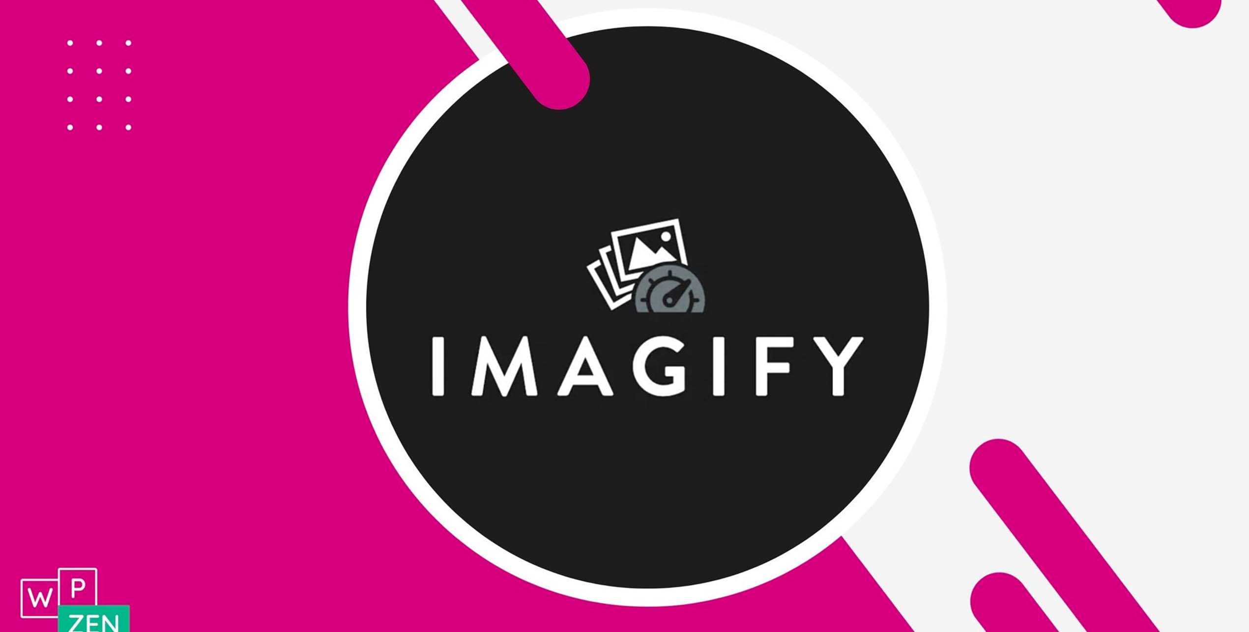 Logo du plugin WordPress Imagify, outil d’optimisation et de compression des images pour améliorer les performances du site