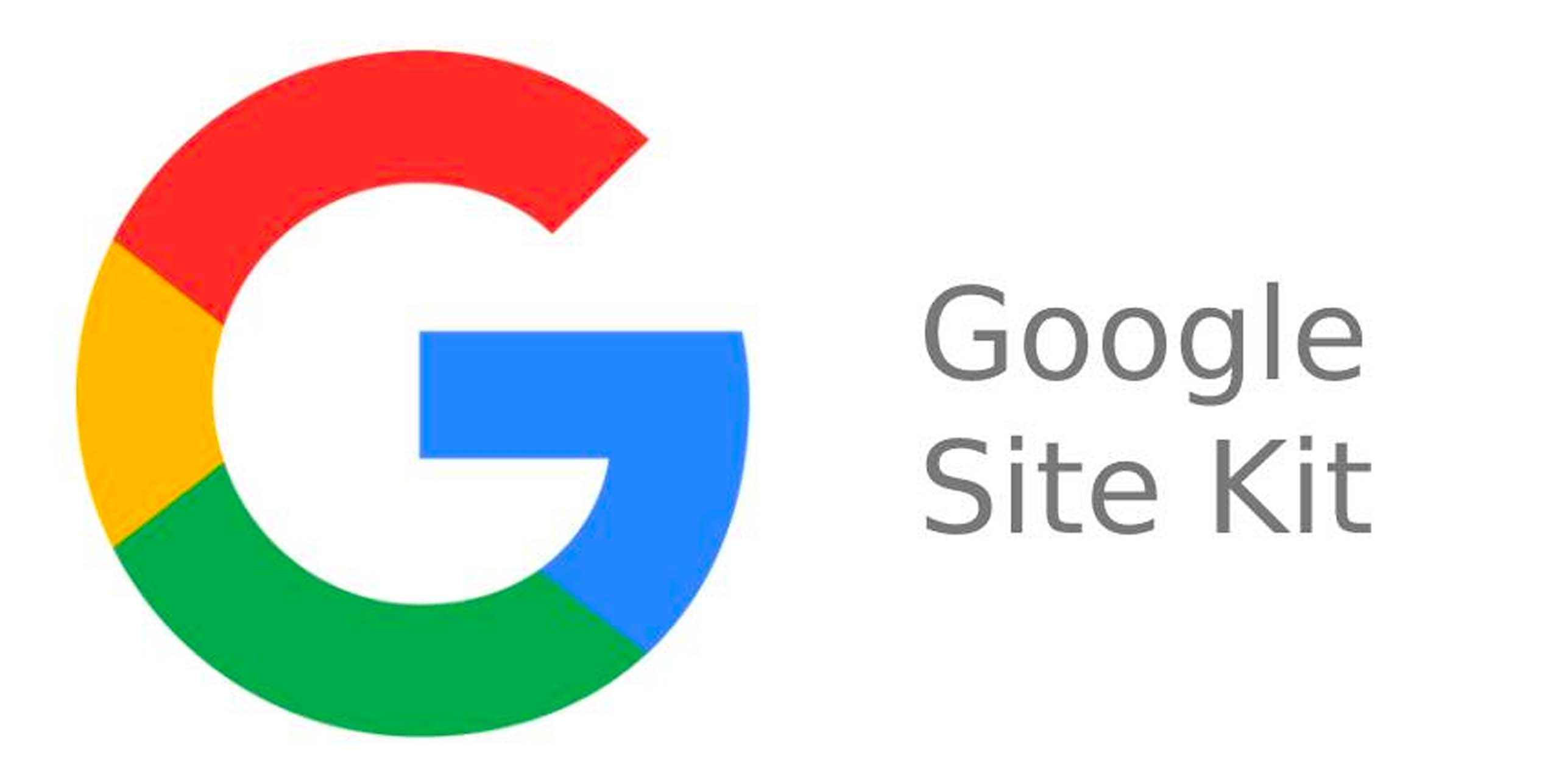 Logo Google Site Kit – plugin WordPress officiel reliant Analytics, Search Console et autres outils Google.