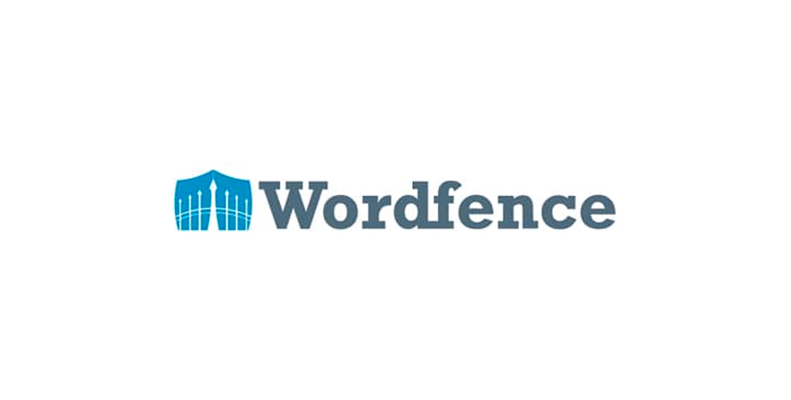 Logo Wordfence avec bouclier bleu – plugin de sécurité WordPress (pare-feu, scan malware).