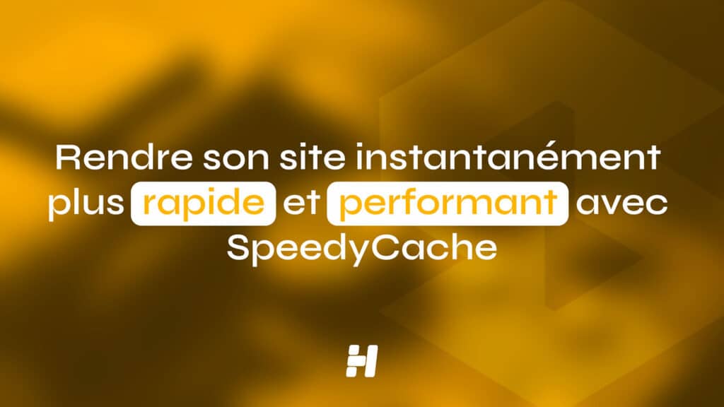 Présentation de l’objectif d’optimisation des performances du site en utilisant l’extension SpeedyCache afin de le rendre plus rapide et plus performant.