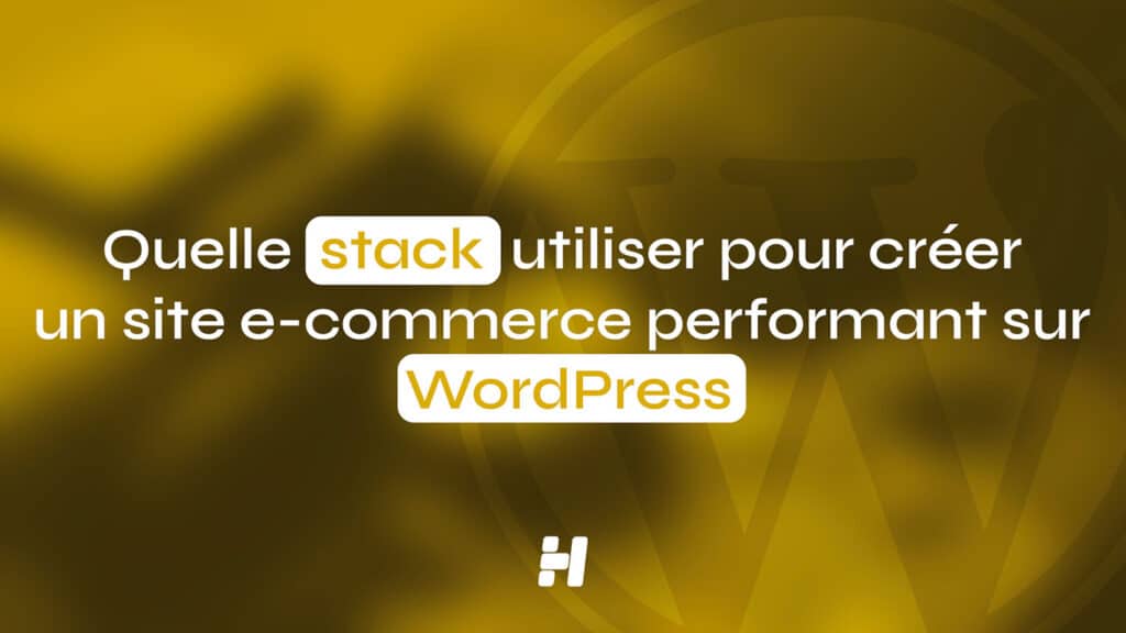Texte sur fond flou évoquant la création d'un site e-commerce performant sur WordPress.